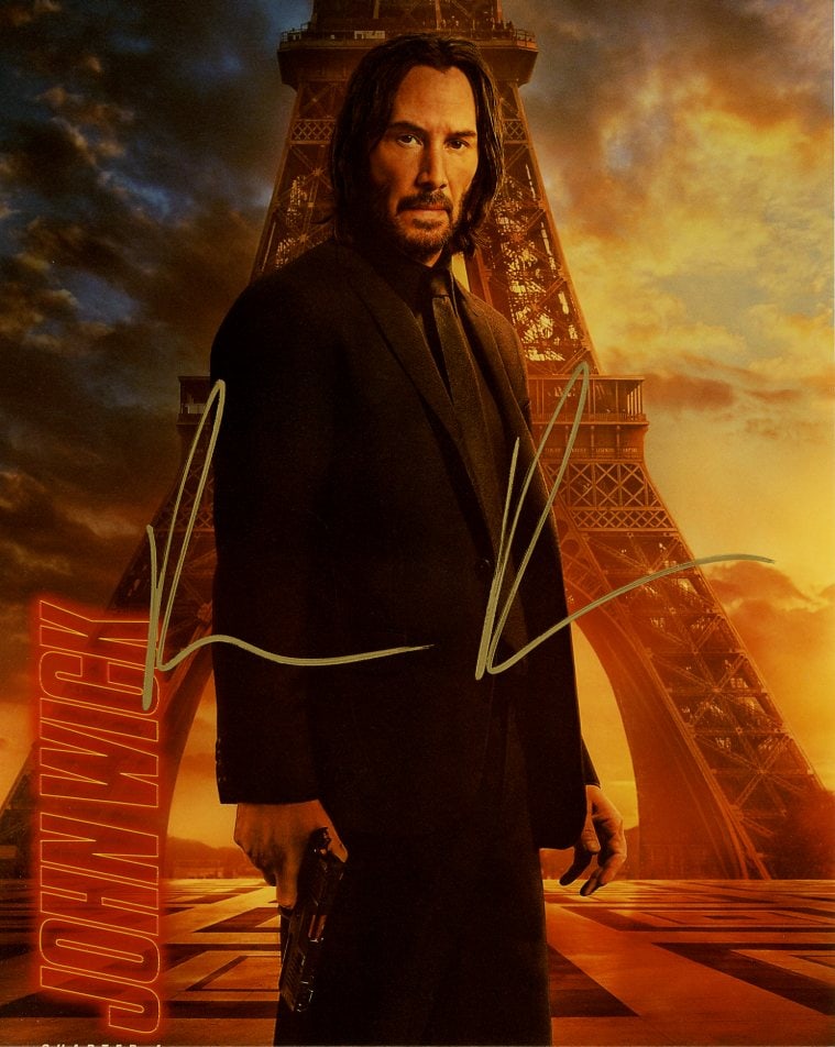 Keanu Reeves JOHN WICK 4 In Person Signed Photo (1 of 1)