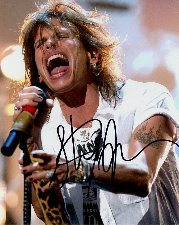 Steven Tyler AEROSMITH In Person Signed Photo (1 of 1)