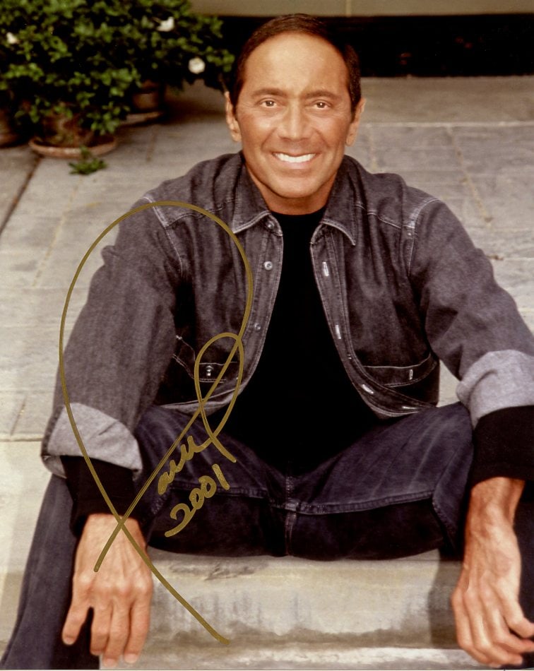 Paul Anka SINGER In Person Signed Photo (1 of 1)