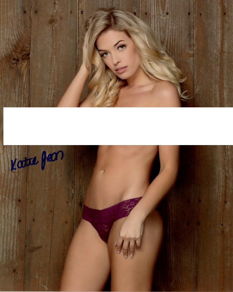 Katie Jean PLAYBOY (private signing) In Person Signed Photo: Photo size is 8x10. PRIVATE SIGNING. Katie Jean in person signed autographed photo. Katie Jean is a Playboy model. This photo was signed at an exclusive signing and photoshoot on November 30, 2023.