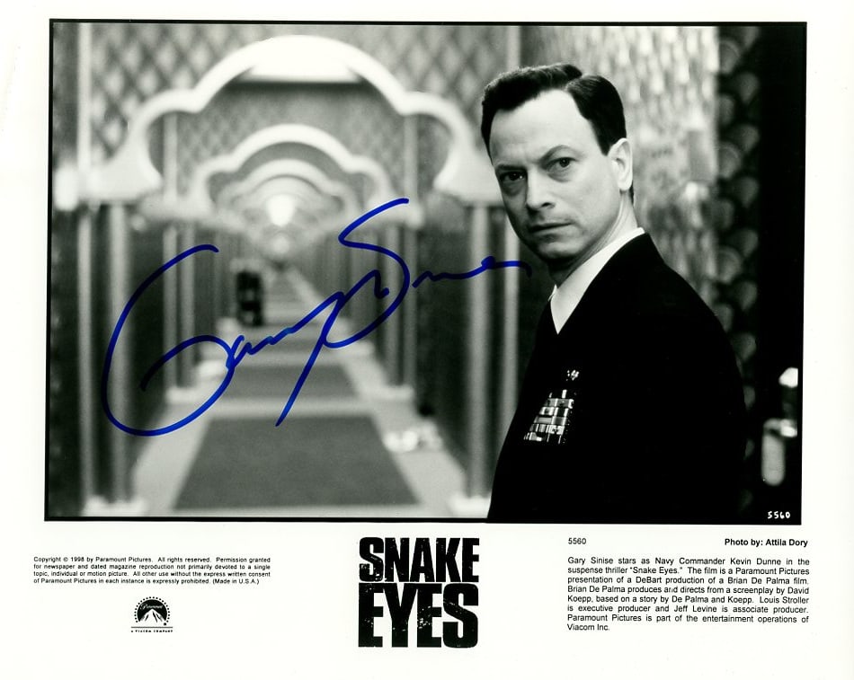 Gary Sinese SNAKE EYES In Person Signed Photo (1 of 1)