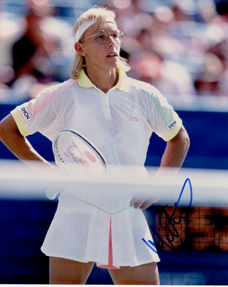 Martina Navratilova TENNIS In Person Signed Photo (1 of 1)