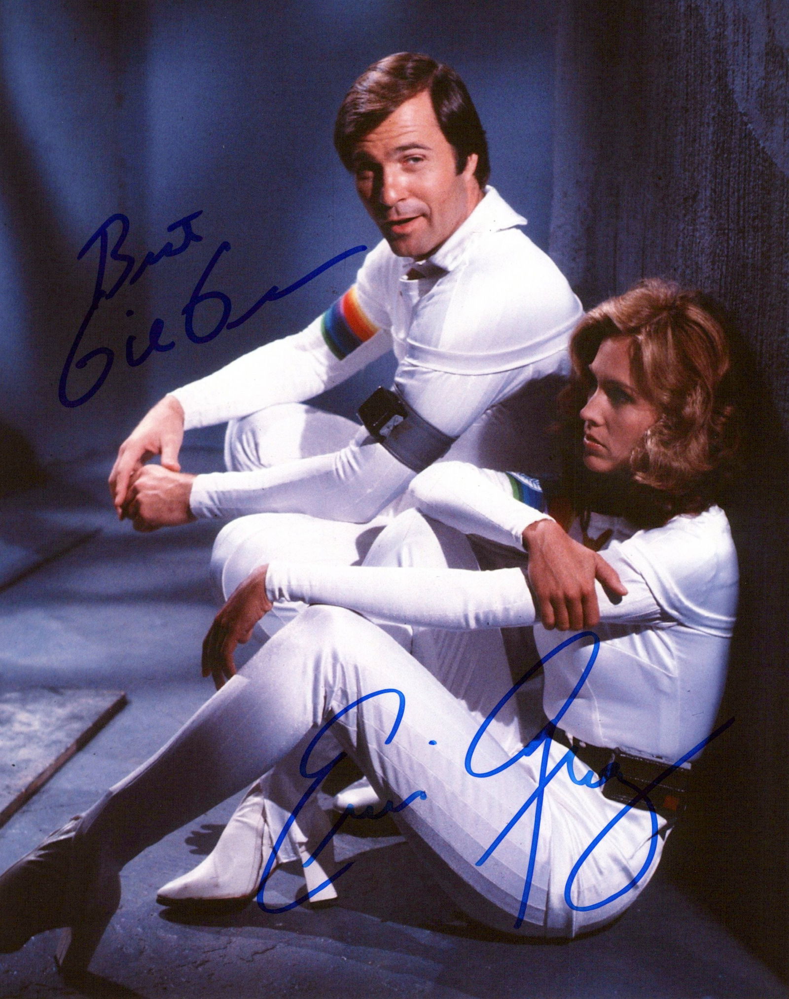 Gil Gerard / Erin Gray BUCK ROGERS In Person Signed Photo (1 of 1)