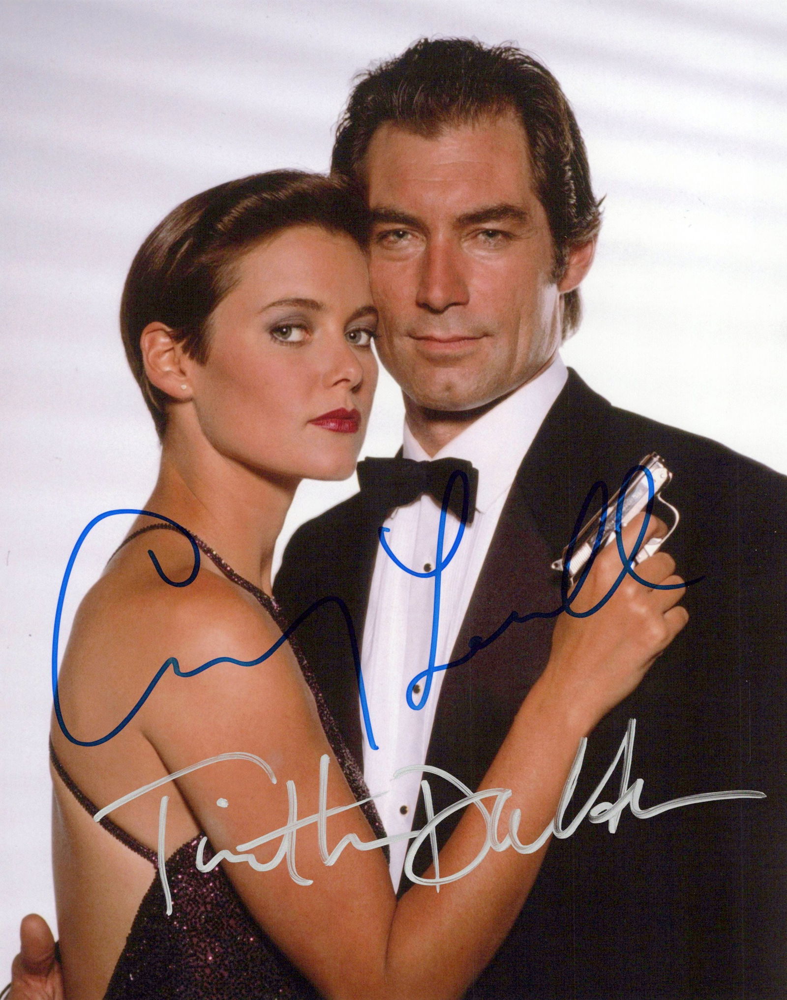 Timothy Dalton / Carey Lowell LICENSE TO KILL In Person Sign Photo (1 of 1)