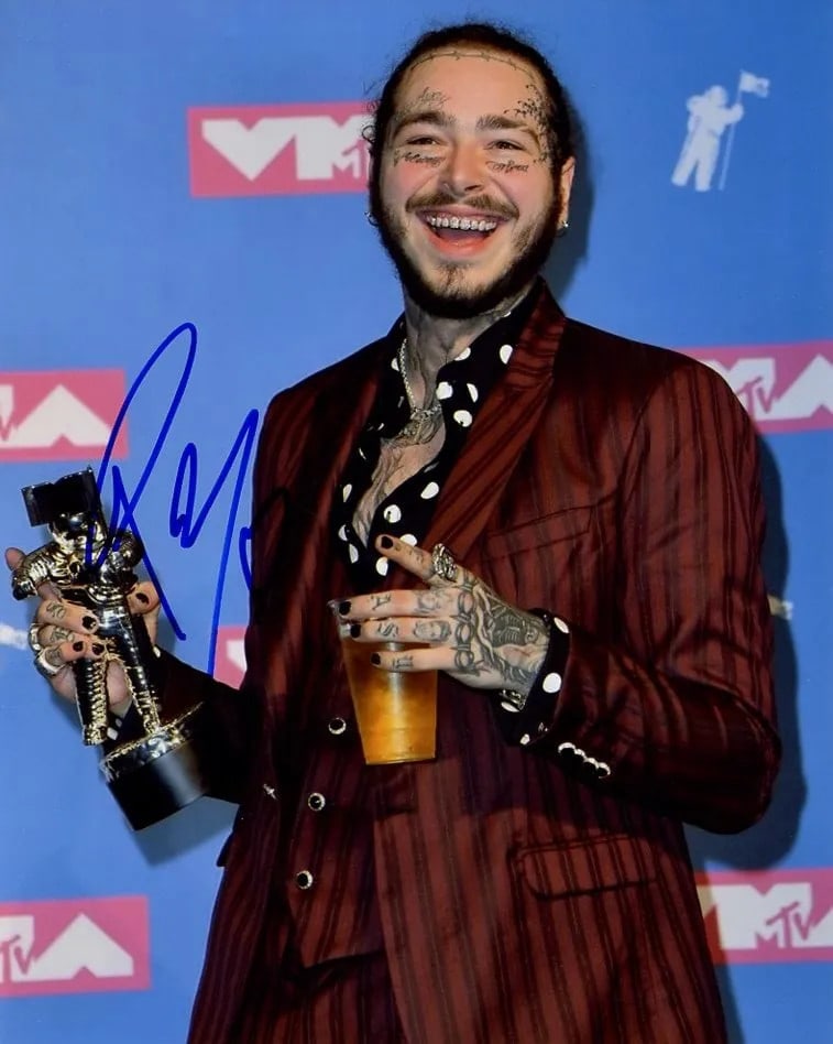 Post Malone MUSICIAN In Person Signeded Photo (1 of 1)