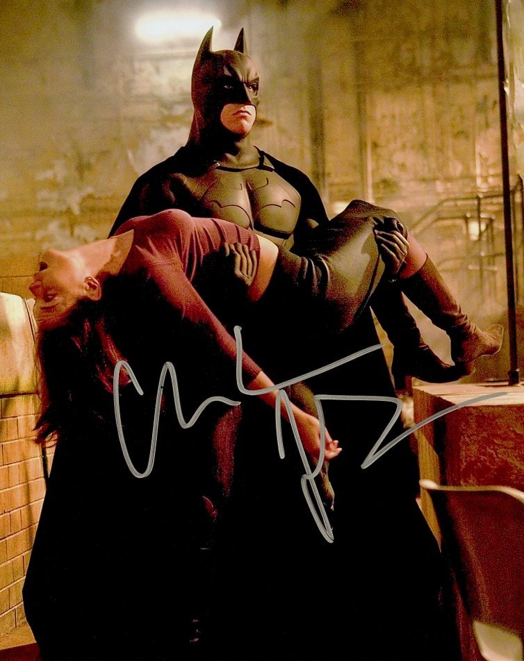Christian Bale BATMAN BEGINS In Person Sign Photo (1 of 1)