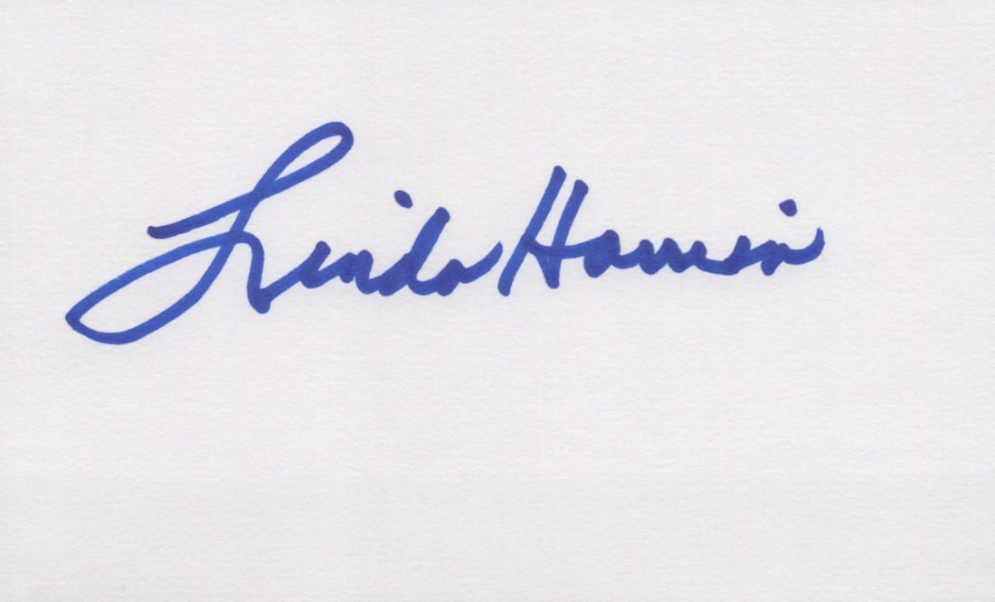 Linda Harrison PLANET OF THE APES In Person Signed Index Card: Card size is 3x5. *NOTE: Linda no longer signs - Linda Melson Harrison is an American television and film actress. She played Nova in the science fiction film classic Planet of the Apes and the first