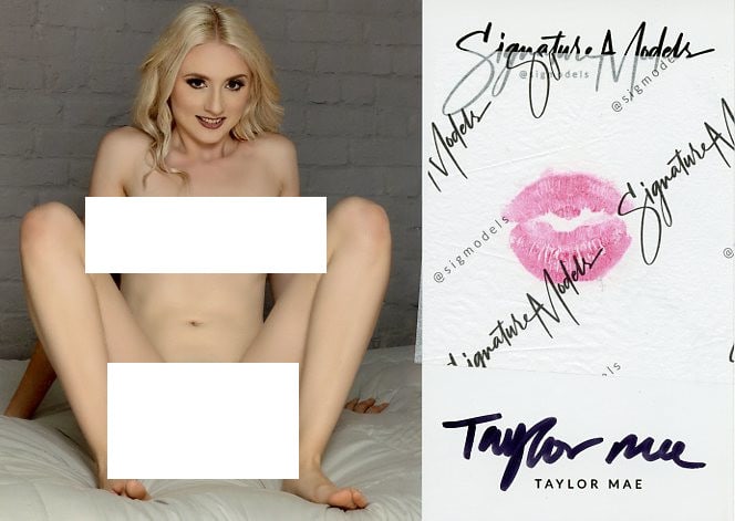 Taylor Mae KISS CARD Signed SIGATURE MODEL In Person Signed (1 of 1)