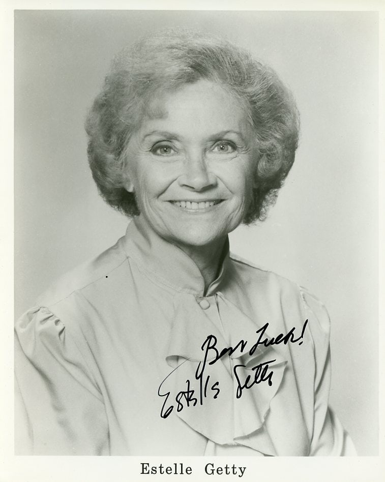 Estelle Getty (1923-2008) GOLDEN GIRLS In Person Signed Photo (1 of 1)