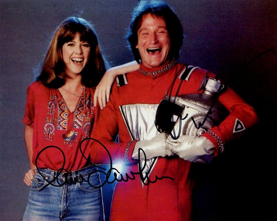 Pam Dawber / Robin Williams MORK & MINDY In Person Signed Photo (1 of 1)