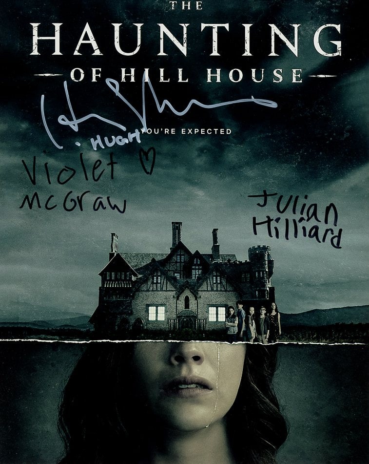 Thomas / Hilliard / McGraw HAUNTING OF HILL HOUSE In Person Signed Photo (1 of 1)