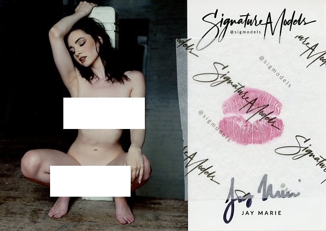 Jay Marie KISS CARD Signed PENTHOUSE PET OTM In Person Signed (1 of 1)