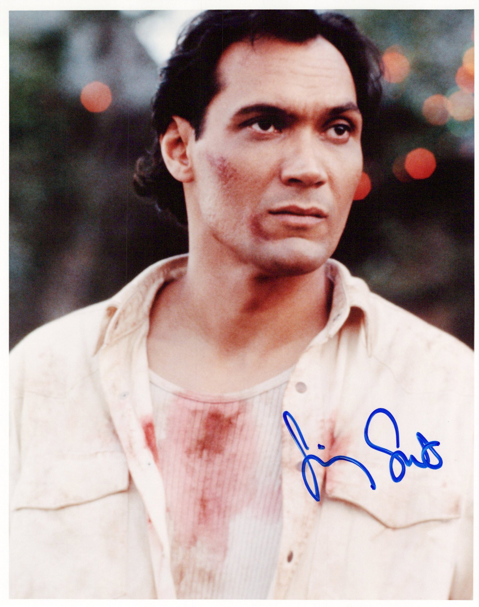 Jimmy Smits MARSHAL LAW In Person Signed Photo: Photo size is 8x10. Jimmy Smits in person signed photo from the movie MARSHAL LAW. Jimmy Smits as the character Jack Coleman.