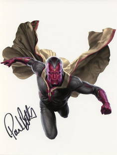 Paul Bettany THE AVENGERS In Person Signed Photo: Photo size is 8.5x11. PRIVATE SIGNING. From a EBAUTOGRAPHS signing. Paul Bettany in person signed autographed photo from the movie THE AVENGERS. Paul Bettany as the character The Vision