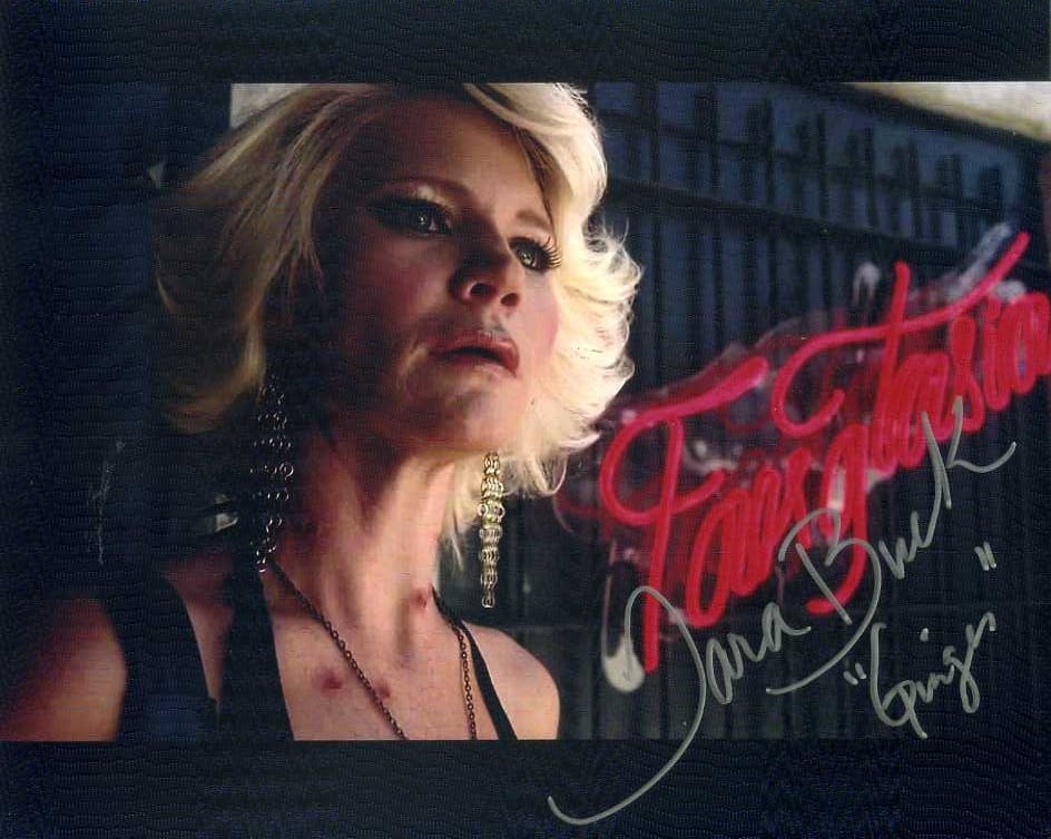 Tara Buck TRUE BLOOD In Person Signed Photo: Photo size is 8x10. PRIVATE SIGNING. From a EBAUTOGRAPHS signing. In person signed photo from the HBO series TRUE BLOOD. Played 'Ginger' She has also added her character name.