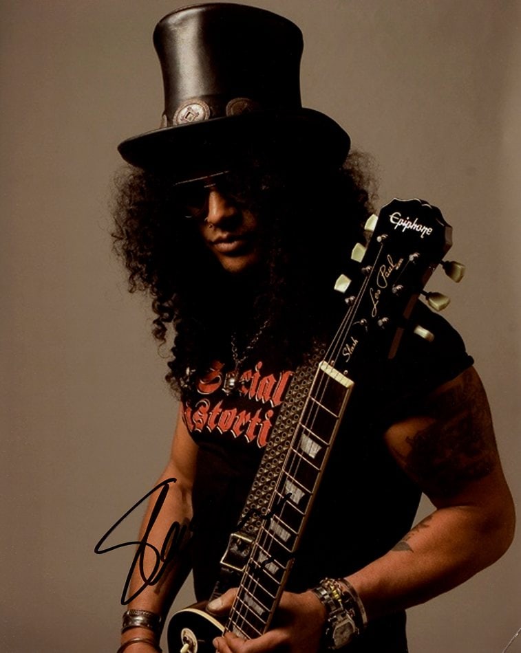Saul Hudson (Slash Guns& Roses) GUITARIST In Person Signed Photo (1 of 1)