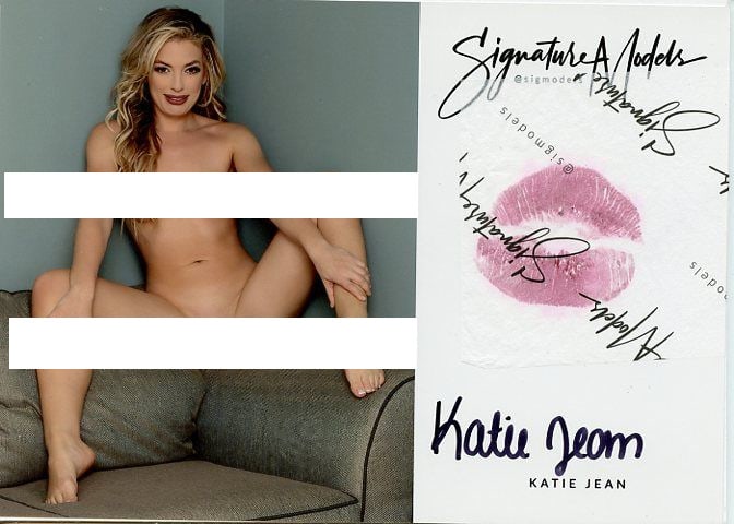 Katie Jean LIP PRINT In Person Signed Photo (1 of 1)