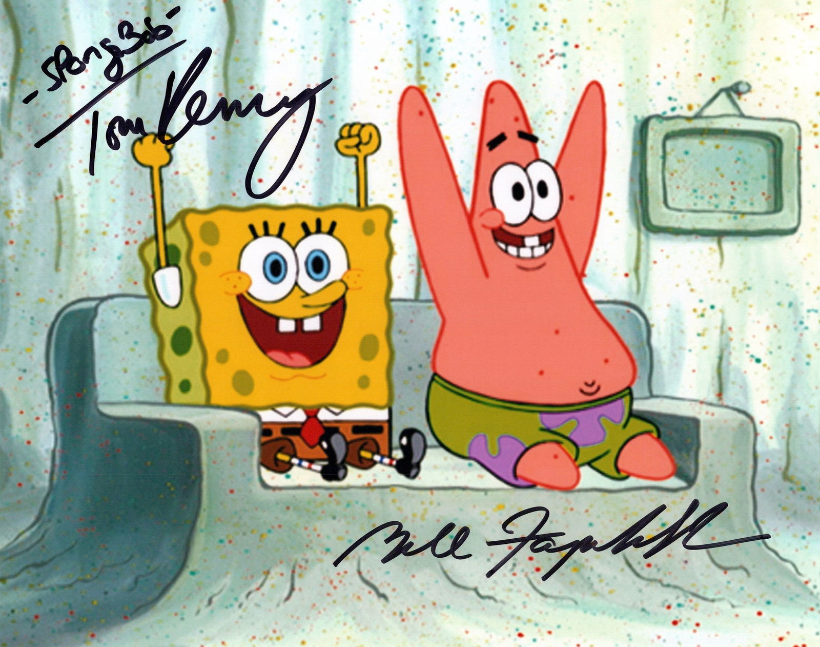 Tom Kenny / Bill Fagerbakker SPONGEBOB In Person Signed Photo (1 of 1)