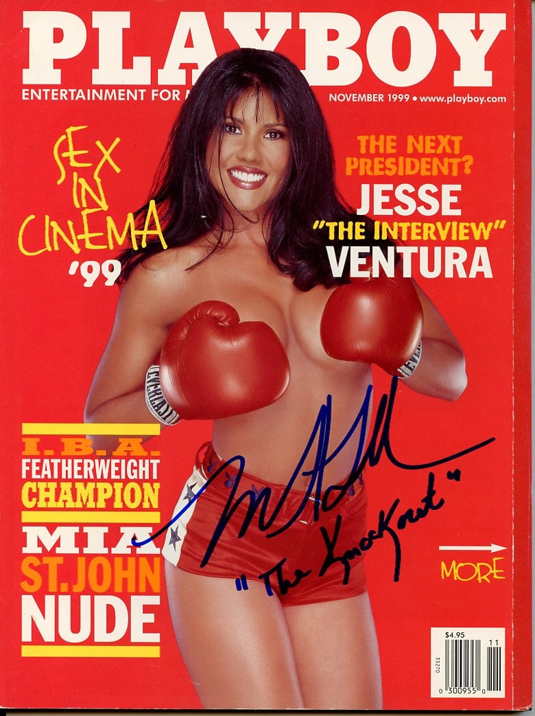 Mia St. John PROFESSIONAL BOXER In Person Signed Playboy Magazine (1 of 1)