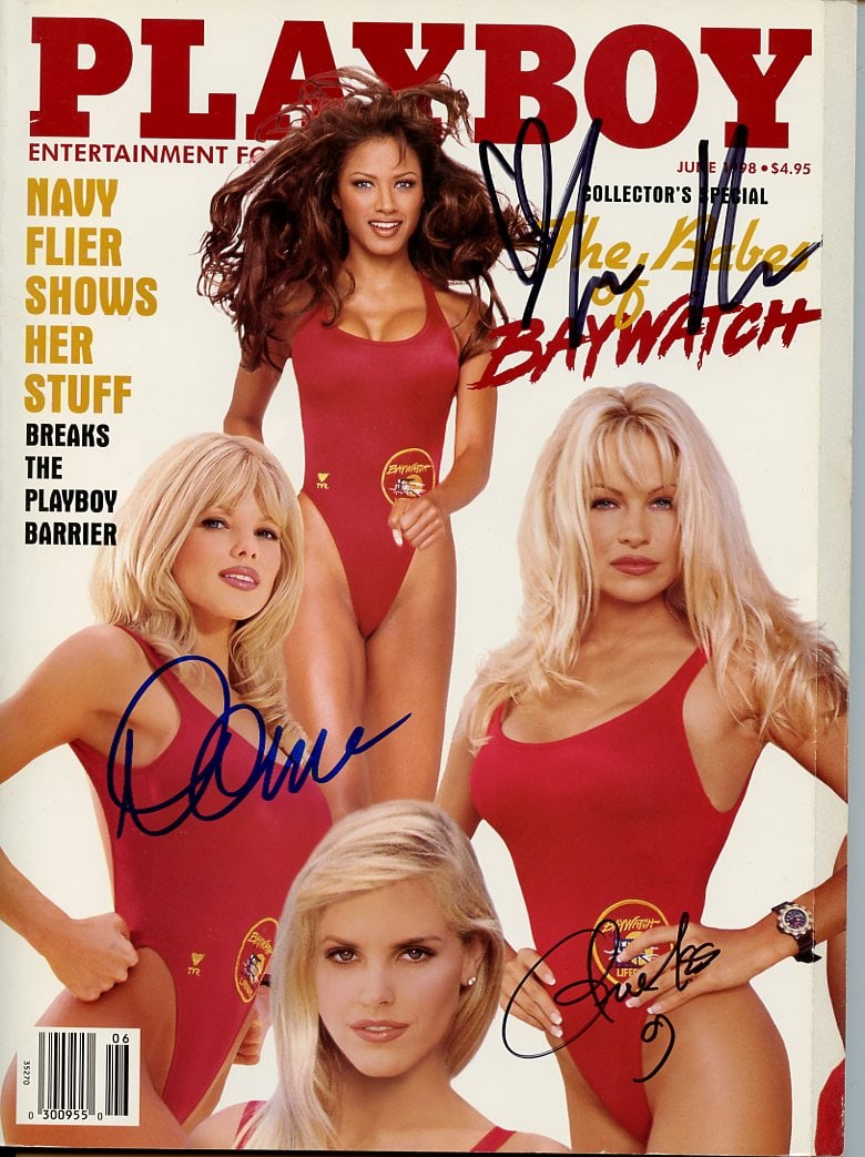 D'Errico / Bingham / Eleniak / Nolan In Person Signed Playboy Magazine (1 of 2)