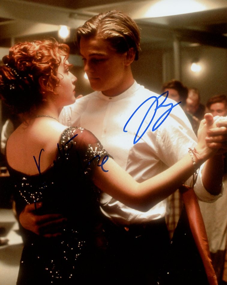 Leonardo DiCaprio / Kate Winslet TITANIC In Person Signed Photo (1 of 1)