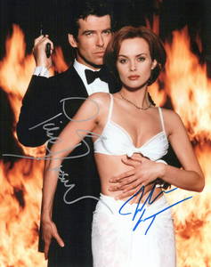 Pierce Brosnan / Izabella Scorupco  GOLDENEYE In Person Signed Photo