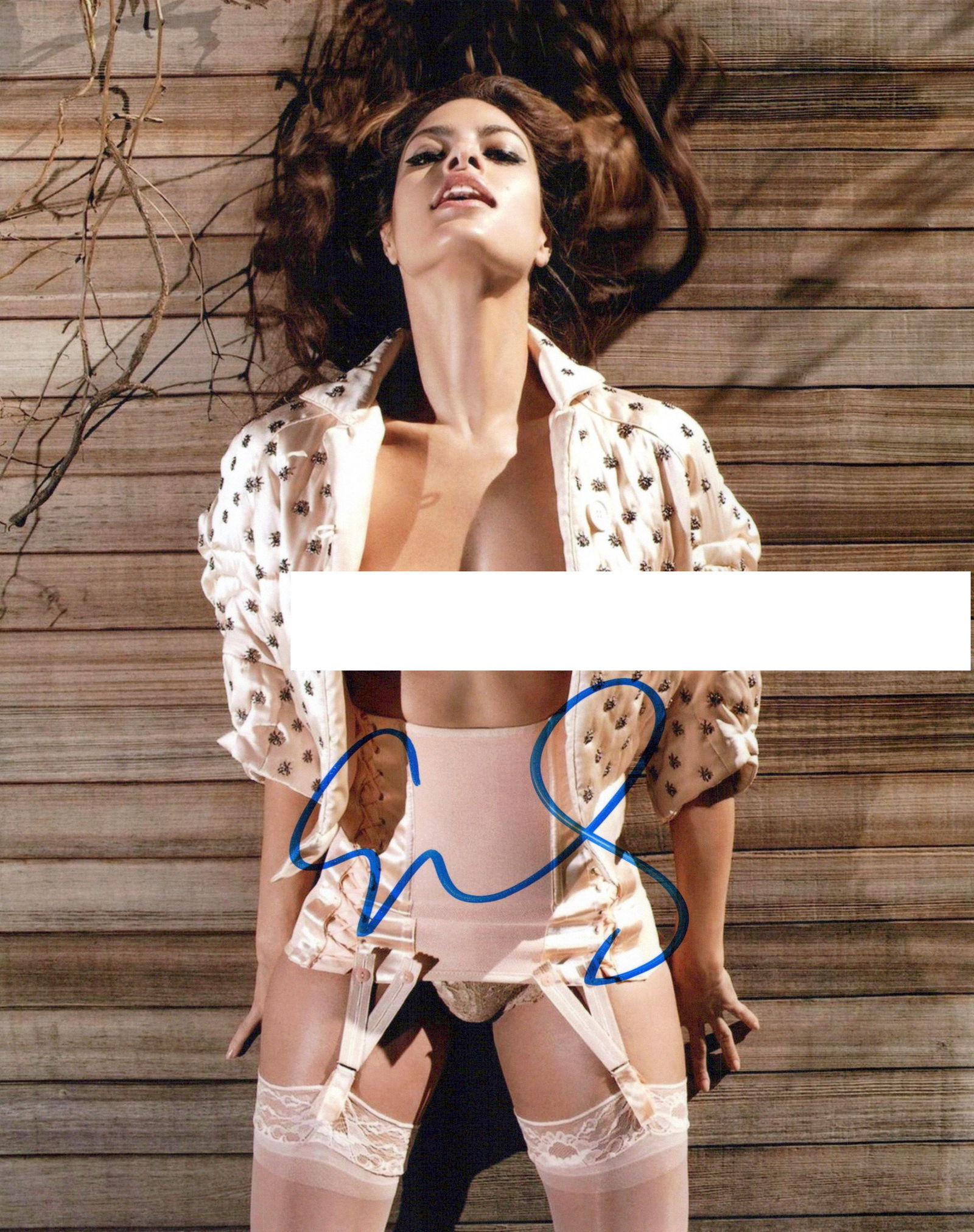Eva Mendes (metalic photo) HITCH / FAST FIVE In Person Signed Photo (1 of 1)