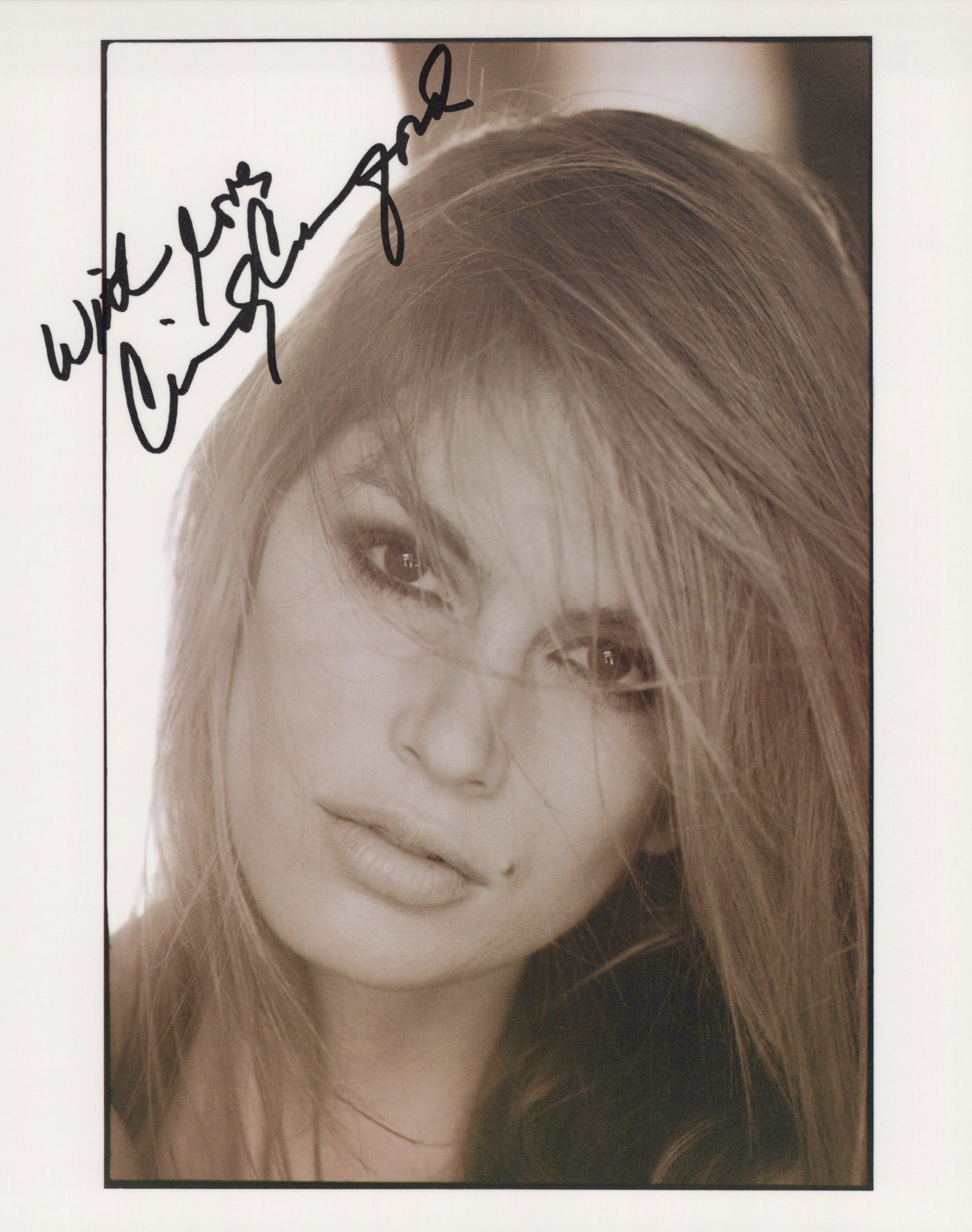 Cindy Crawford SUPER MODEL Signed Photo (1 of 1)