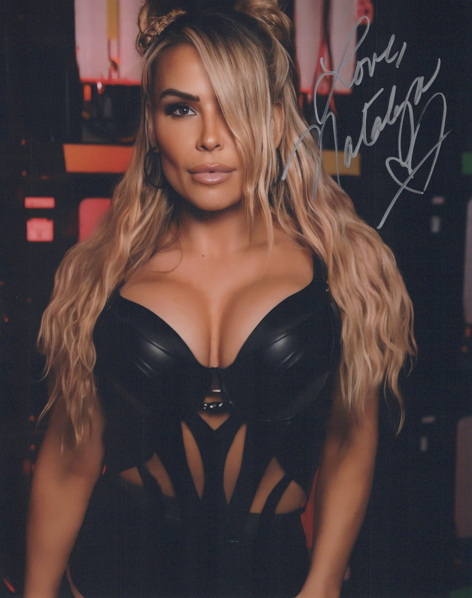 Natalya Neidhart WWE In Person Signed Photo: Photo size is 8x10. PRIVATE SIGNING. Natalya Neidhart in person signed photo. Natalie Katherine Neidhart-Wilson is a Canadian-American professional wrestler and columnist. She is signed to WWE, where 