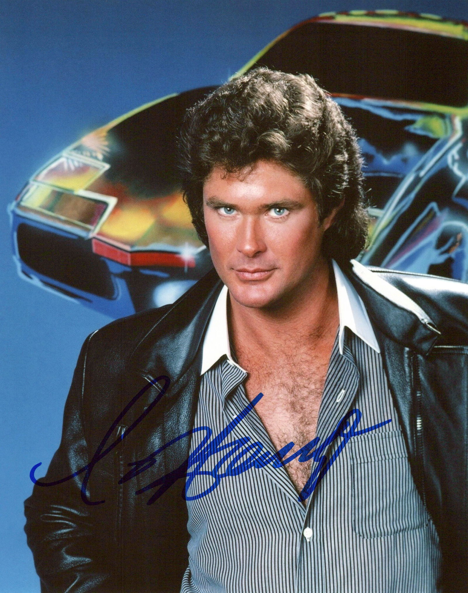 David Hasselhoff KNIGHT RIDER In Person Signed Photo (1 of 1)