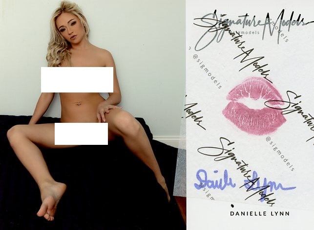 Danielle Lynn LIP PRINT In Person Signed Photo (1 of 1)