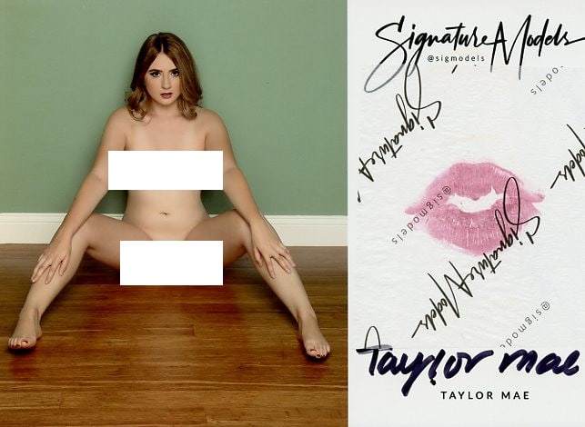 Taylor Mae LIP PRINT SIGATURE MODEL In Person Signed (1 of 1)