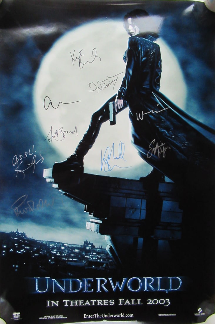 UNDERWORLD Cast Signed Movie Poster (1 of 4)