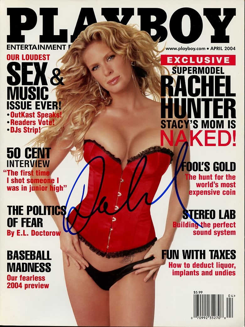 Rachel Hunter Signed Playboy Magazine (1 of 1)