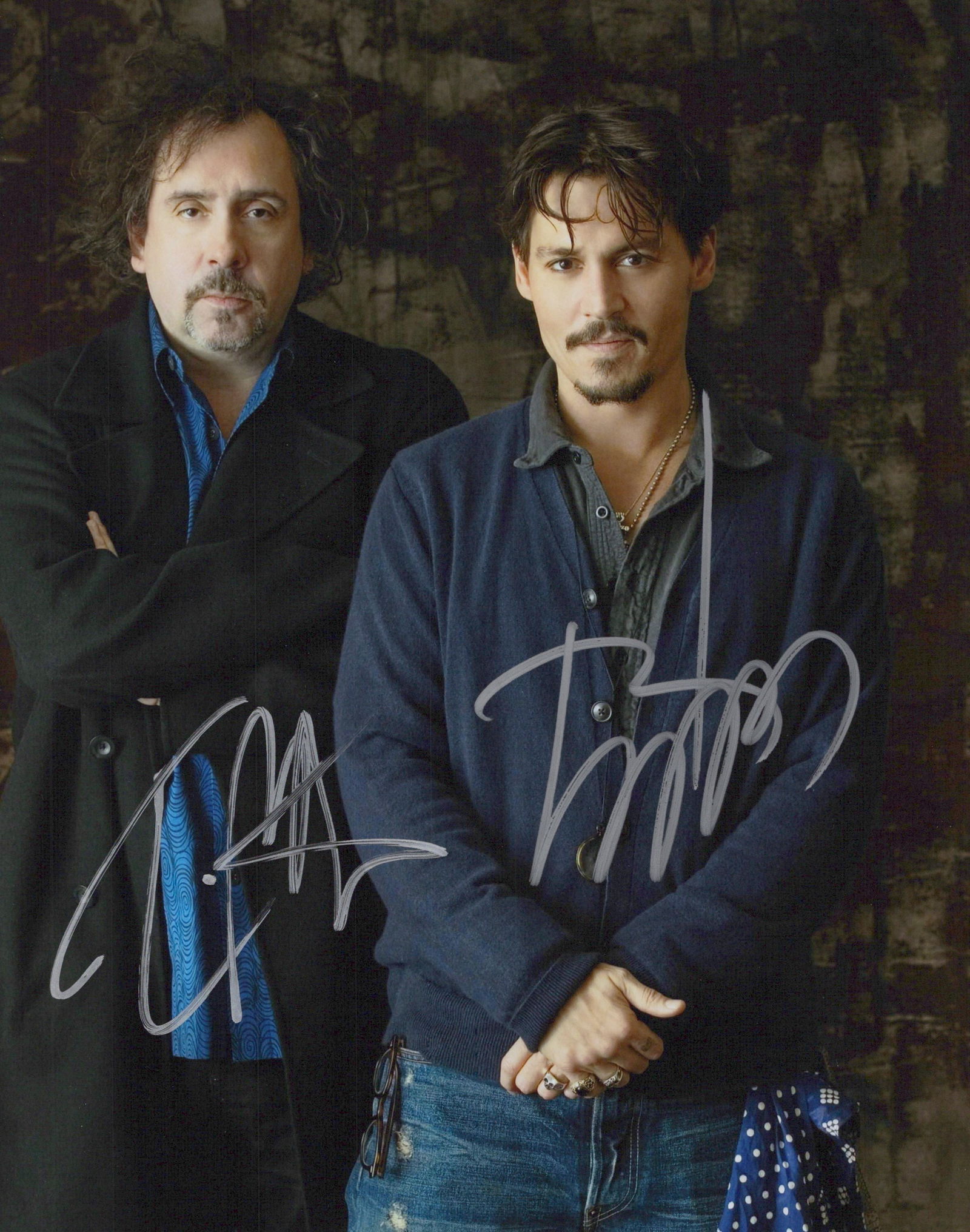 Johnny Depp / Tim Burton In Person Signed Photo Signed Photo (1 of 1)
