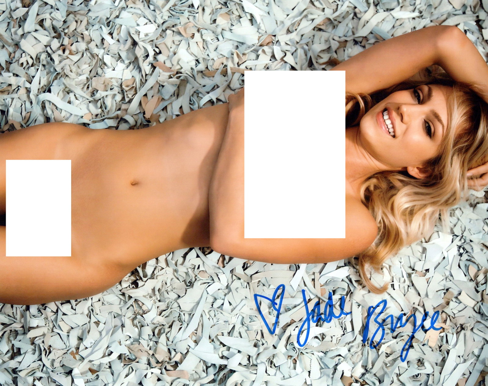 Jade Bryce PLAYBOY In Person Signed Photo: Photo size is 8x10. PRIVATE SIGNING. Jade Bryce in person signed photo. Jade Bryce was Playboy Cybergirl of the Month in February 2012. On top of her modeling she has the gig as an MMA ring girl, Jade