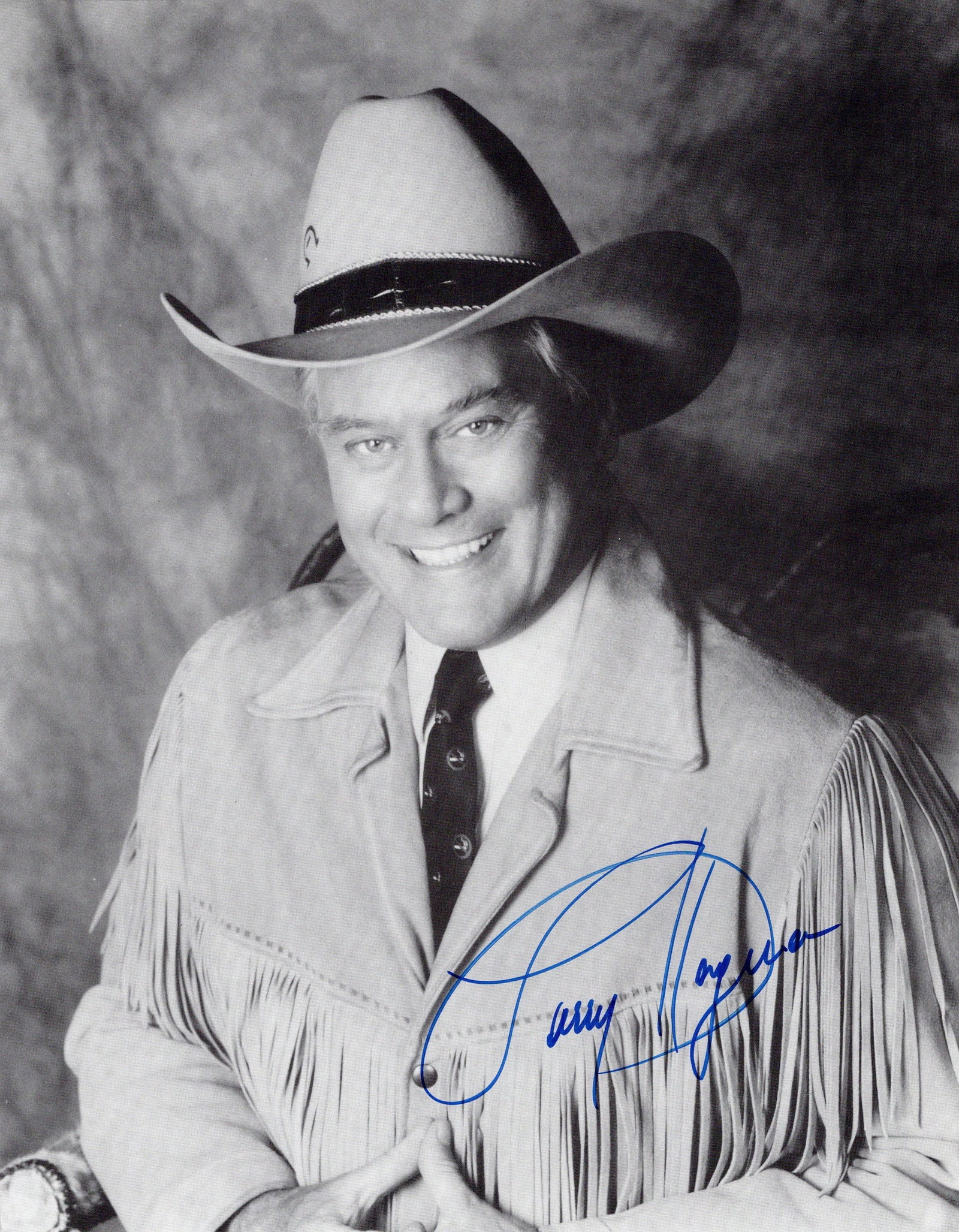 Larry Hagman (1931-2012) DALLAS In Person Signed Photo (1 of 1)