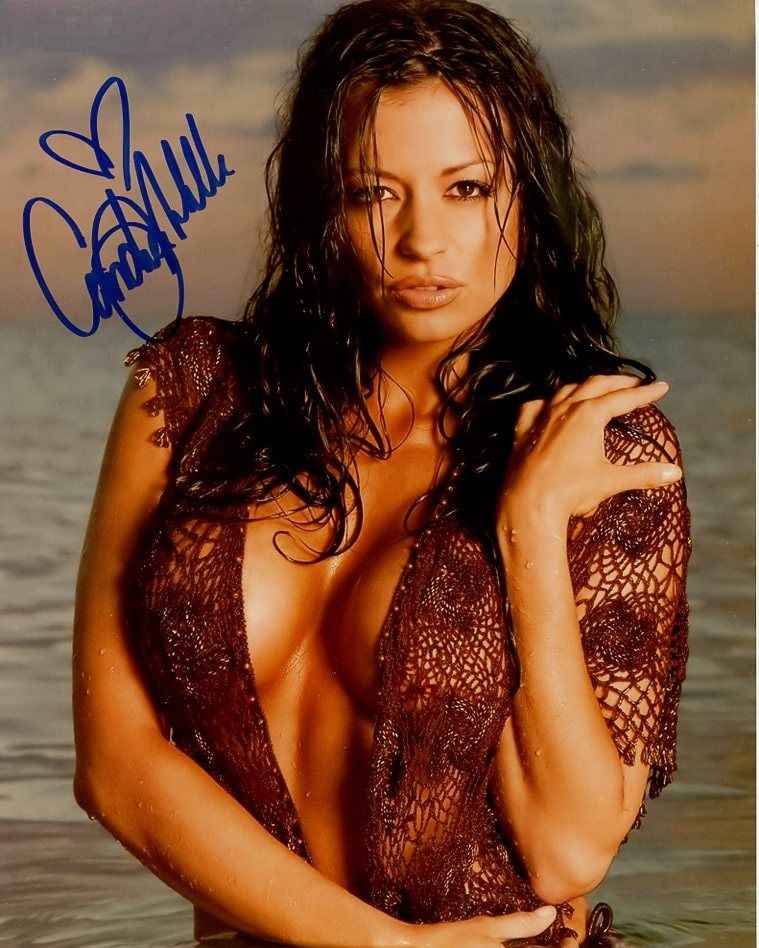 Candice Michelle WWE In Person Signed Photo: Photo Size is 8x10. PRIVATE SIGNING. Candice Michelle in person signed photo. Candice Michelle is an American retired professional wrestler, model and actress, best known for her time with WWE. After