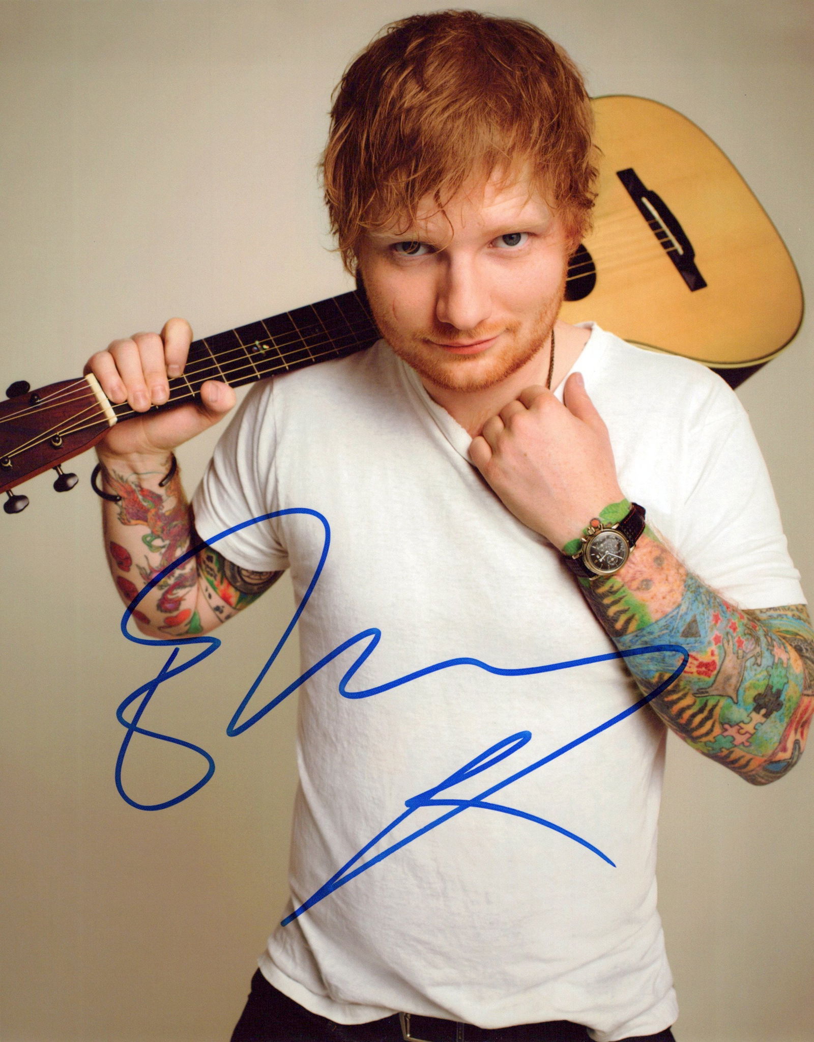 Ed Sheeran MUSICIAN In Person Signed Photo (1 of 1)