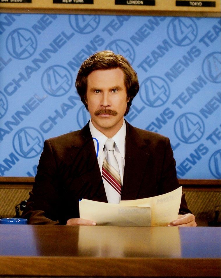 Will Ferrell ANCHORMAN 2 In Person Signed Photo (1 of 1)