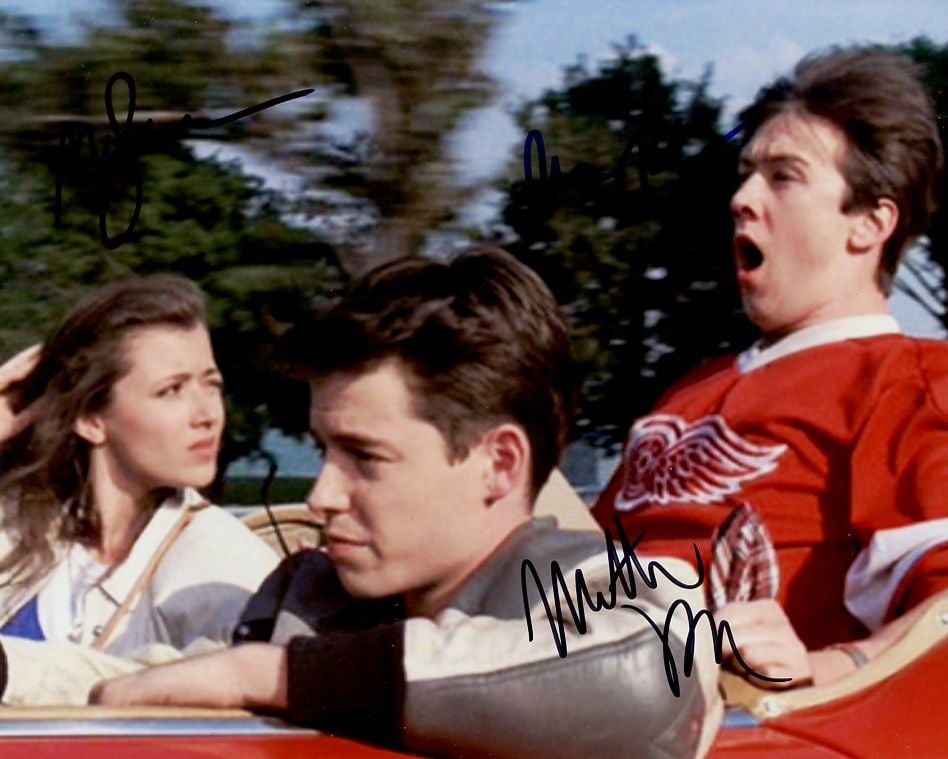 Broderick / Sara / Ruck FERRIS BUELLER In Person Signed Photo (1 of 1)