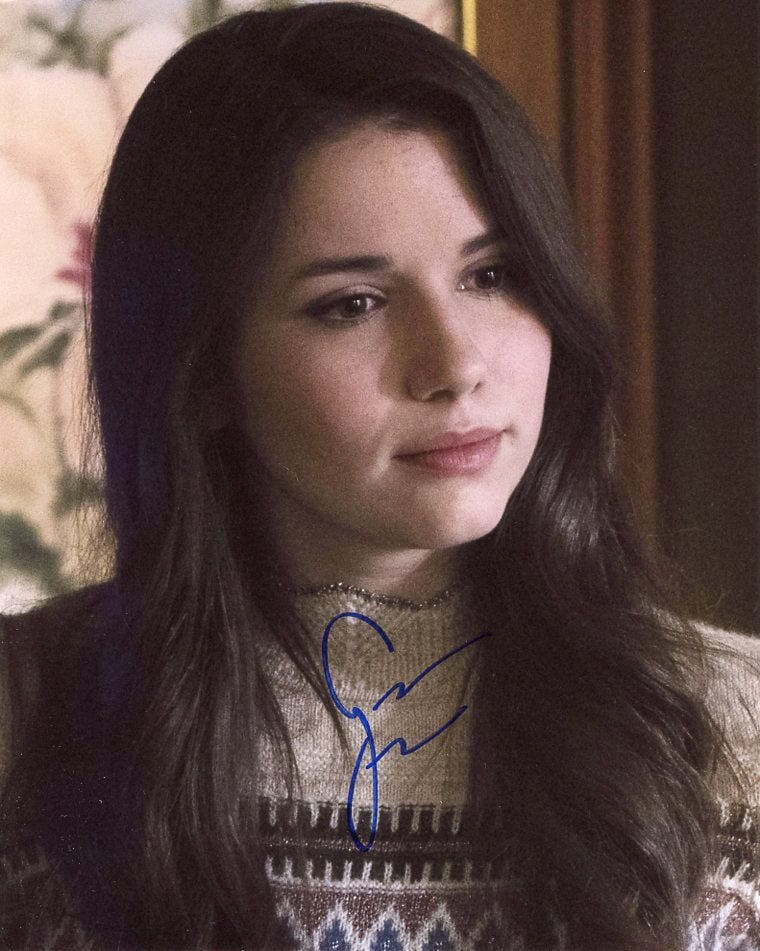 Grace Fulton SHAZAM In Person Signed Photo: Photo size is 8x10. Grace Fulton in person signed autographed photo from the movie SHAZAM. Grace Fulton as the character Mary Bromfield.