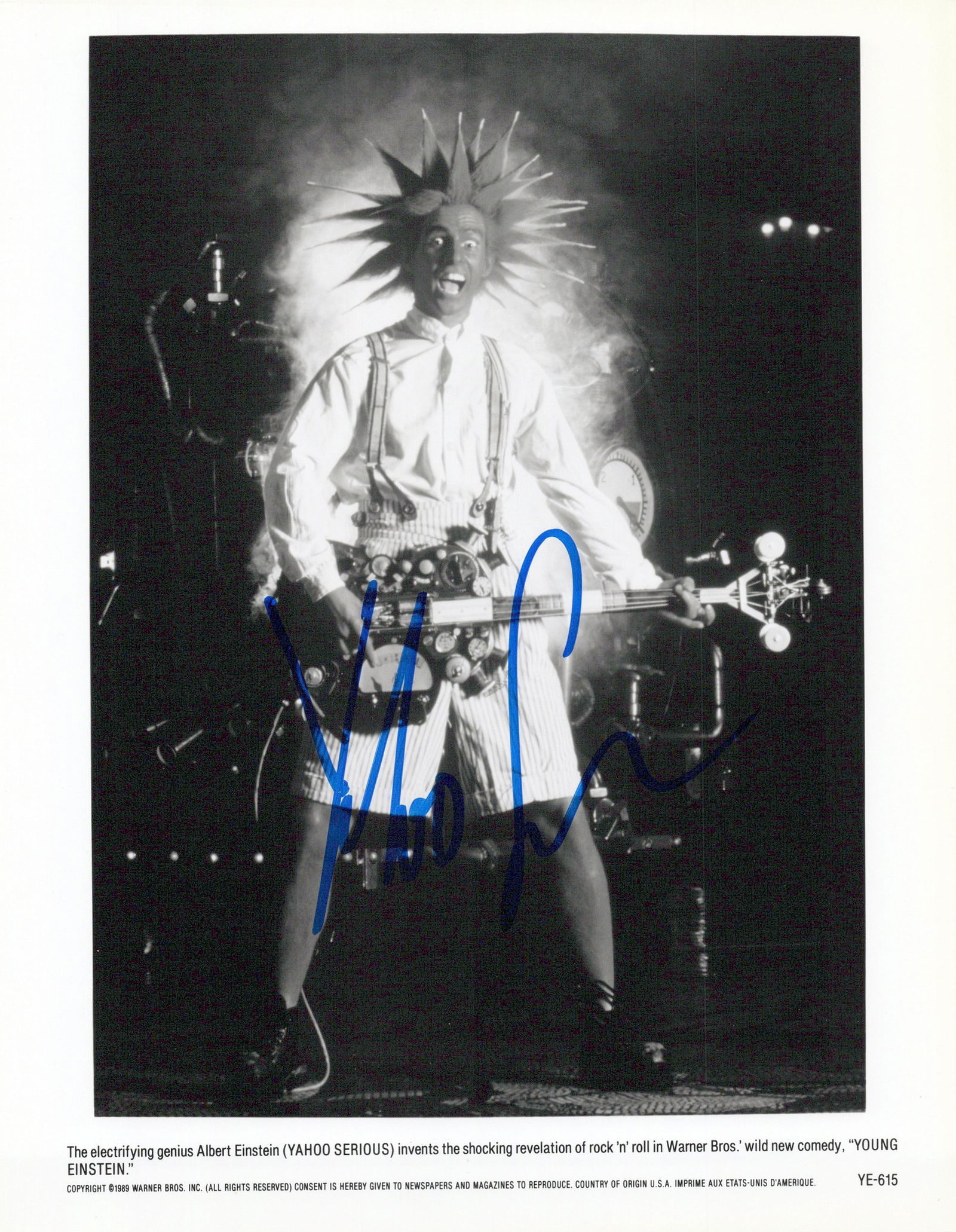 Yahoo Serious YOUNG EINSTEIN In Person Signed Photo (1 of 1)