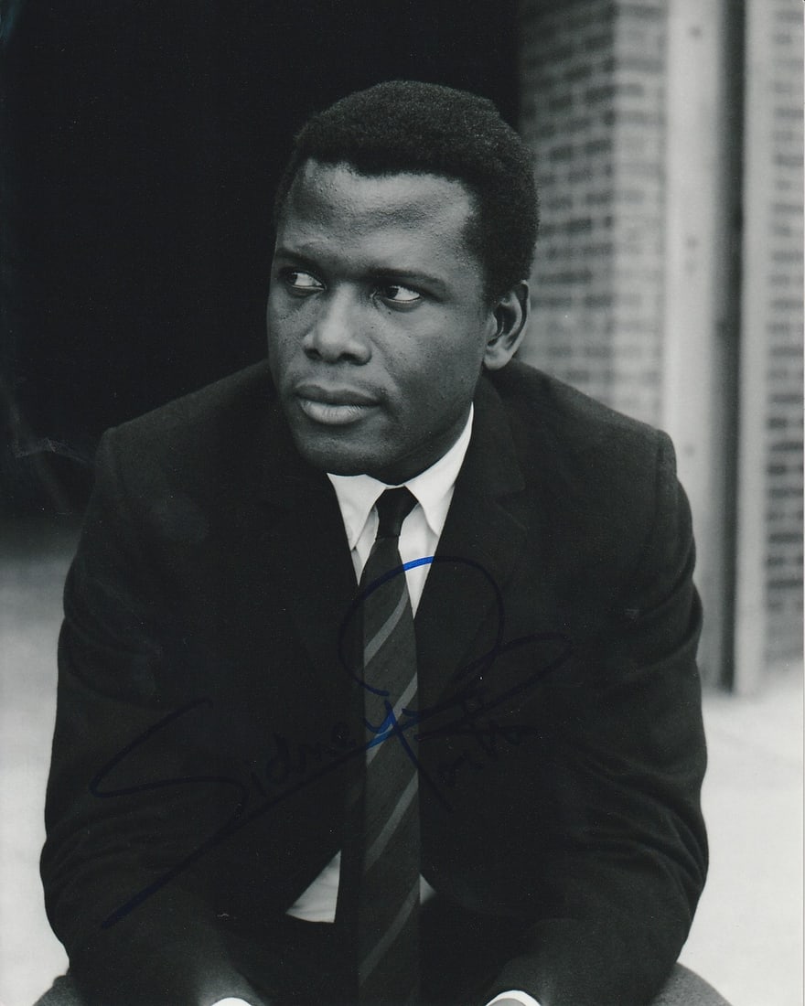 Sidney Poitier (1927-2022) DEFIANT ONES /  HEAT OF THE NIGHT In Person Signed Photo (1 of 1)