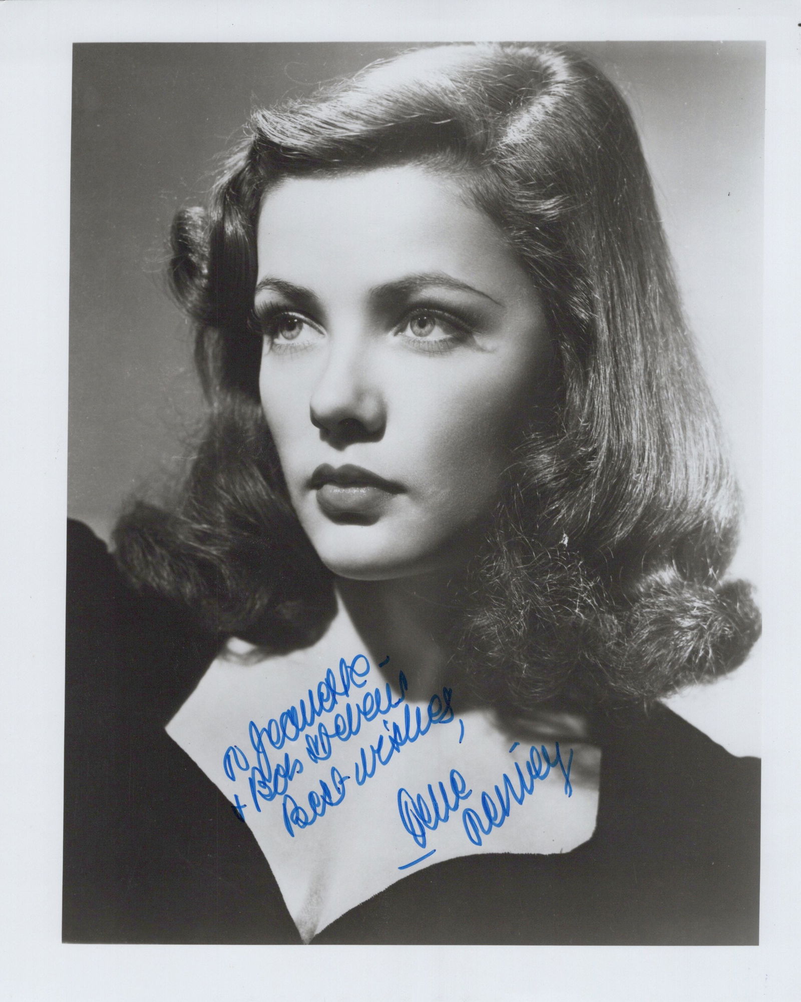 Gene Tierney (1920-1991) GHOST MRS MUIR / SUNDOWN Signed Photo (1 of 1)