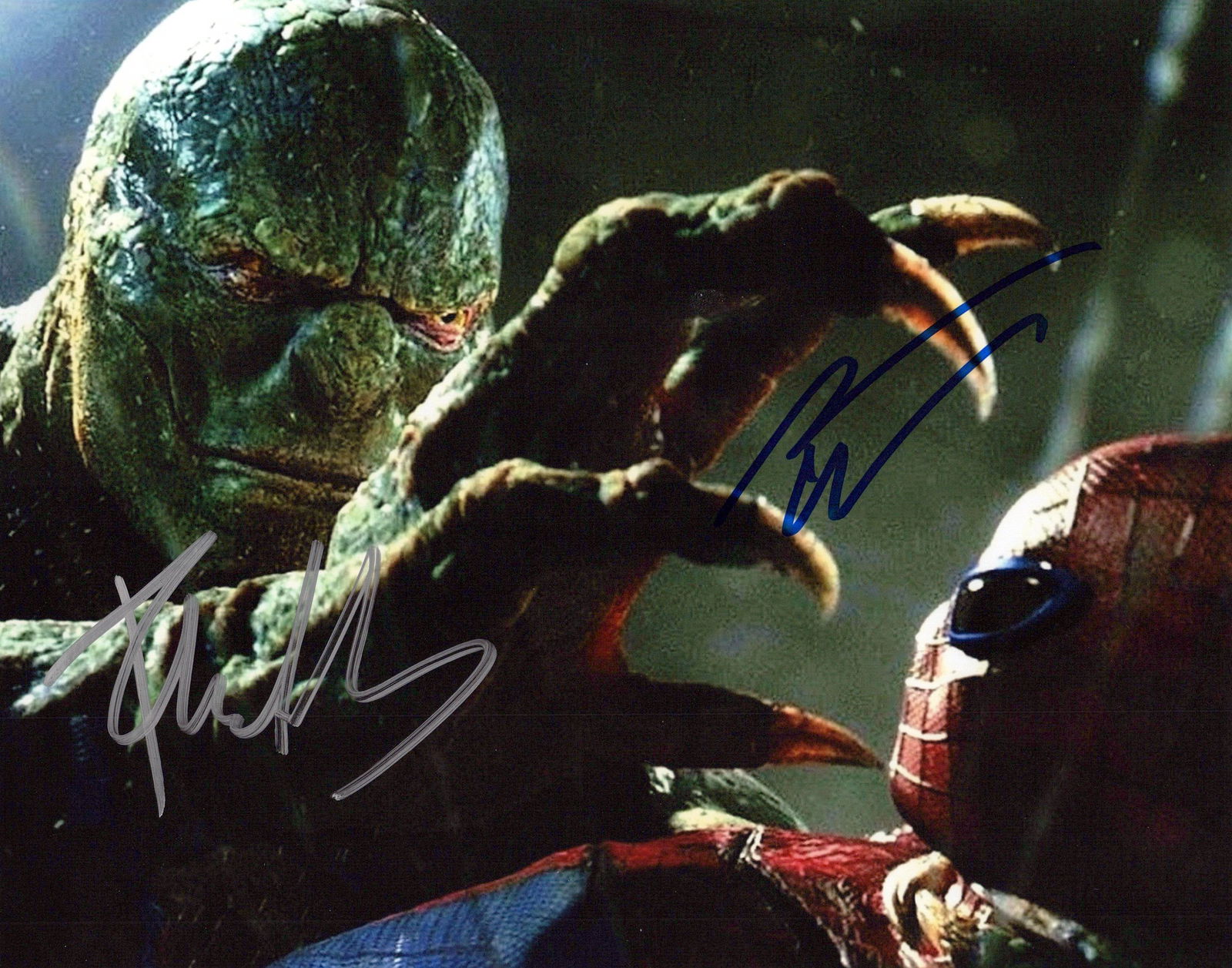 Andrew Garfield / Rhys Ifans AMAZING SPIDER-MAN In Person Signed Photo (1 of 1)
