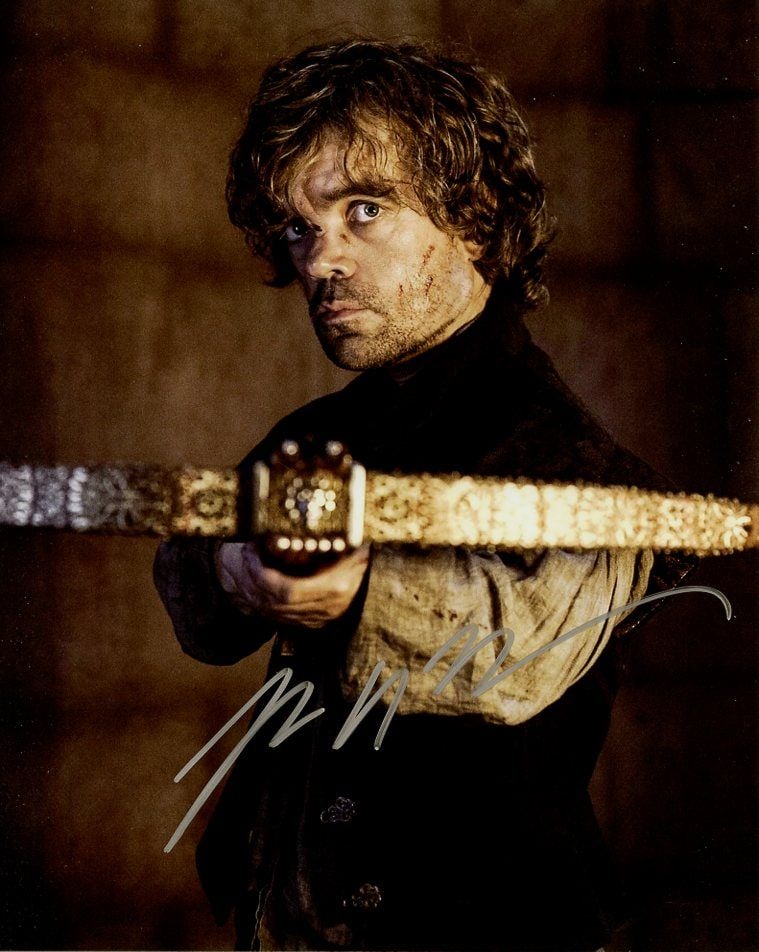 Peter Dinklage GAME OF THRONES In Person Signed Photo (1 of 1)