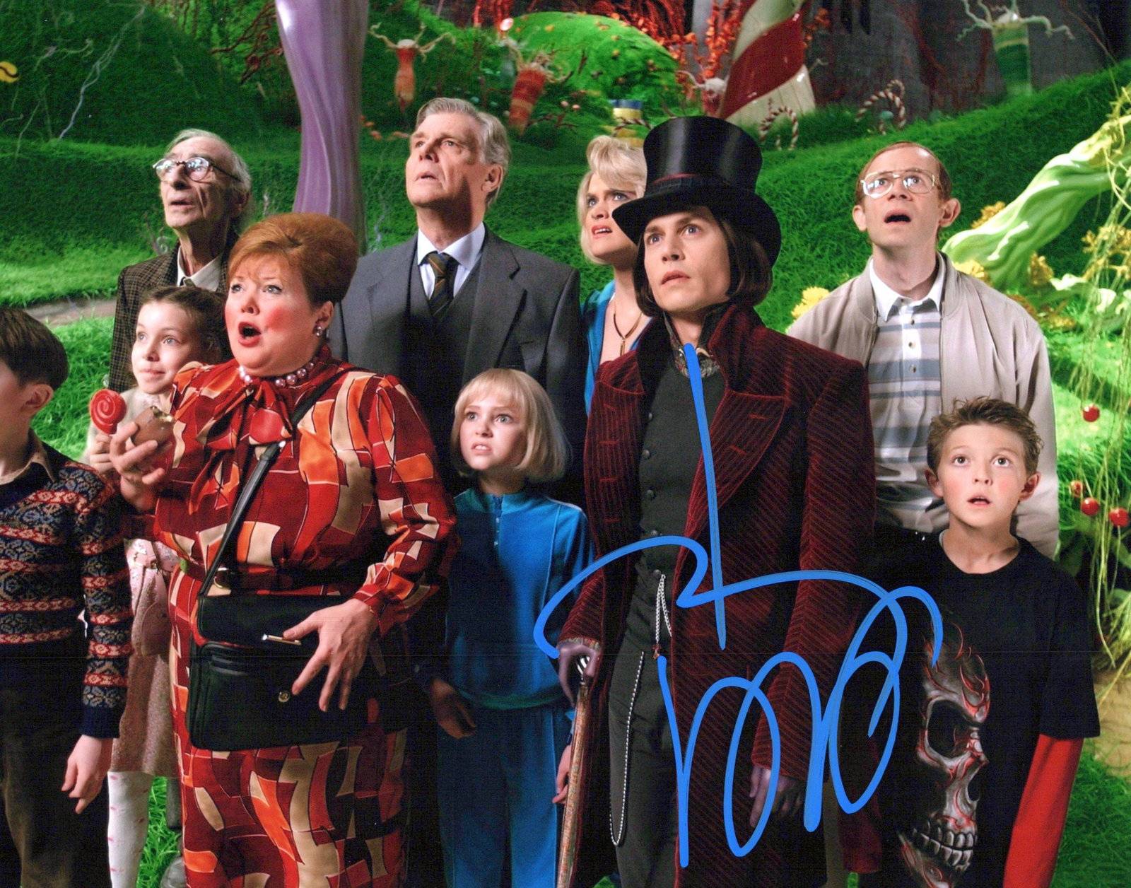 Johnny Depp WILLY WONKA In Person Signed Photo (1 of 1)