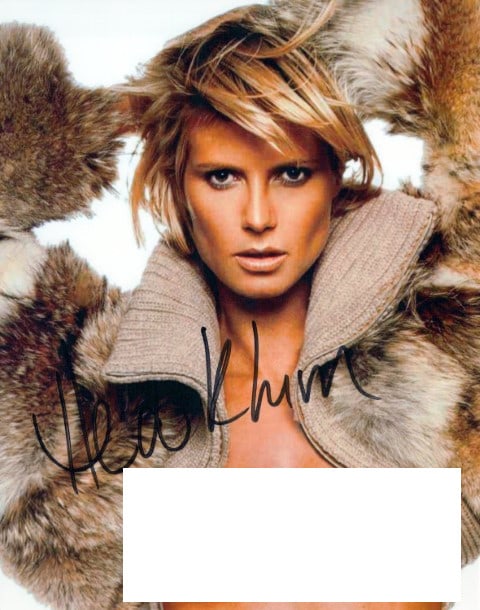 Heidi Klum VICTORIA SECRETS / PROJECT RUNWAY In Person Signed Photo (1 of 1)