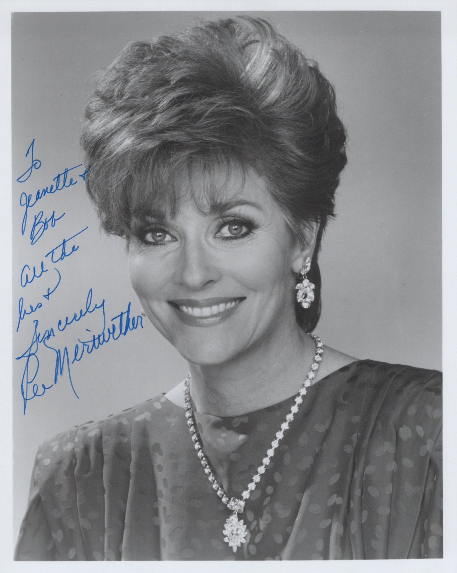 Lee Meriwether BATMAN / BARNABY JONES In Person Signed Photo (1 of 1)